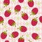 Raspberry pink seamless wallpaper