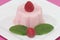 Raspberry pudding