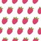 Raspberry seamless pattern