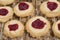 Raspberry Shortbread Cookies Cooling On A Rack