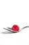 Raspberry in spoon