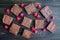 Raspberry Truffle Brownies