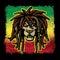Rastafarian Lion with Dreadlocks
