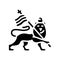rastafarianism religion glyph icon vector illustration