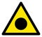 Raster Accident Black Circle Warning Triangle Sign Icon