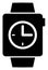 Raster Clock Watches Icon Illustration