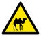 Raster Flat Camel Warning Icon