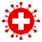 Raster Flat Coronavirus Help Icon