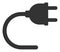 Raster Flat Electrical Cord Icon