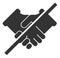 Raster Flat Forbidden Handshake Icon