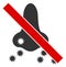 Raster Flat Forbidden Nasal Virus Spread Icon