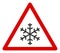 Raster Flat Snow Warning Icon