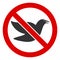Raster Flat Stop Birds Icon