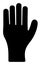 Raster Human Hand Flat Icon Illustration