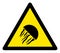 Raster Jelly Fish Warning Triangle Sign Icon