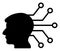 Raster Neural Link Icon Illustration