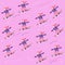 Raster pattern in flat style with female snowboarders. Seamless texture with riding and jumping sportswomen in pink colors. Image