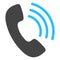 Raster Phone Call Icon Illustration