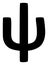 Raster Psi Greek Lowercase Symbol Flat Icon Symbol