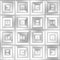 Raster Seamless Greyscale Subtle Gradient Square Tiling Geometric Square Pattern