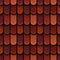 Raster seamless texture of the roof cover tiles