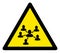 Raster Social Links Warning Triangle Sign Icon