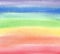 Raster watercolor illustration of a rainbow