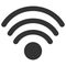 Raster Wi-Fi Source Flat Icon Symbol