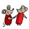 Rat Chinese New Year. Friends. - Vector Design