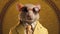Rat Portrait In Wes Anderson Style: Photorealistic And Meticulous Fantasy
