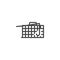 Rat trap box line icon