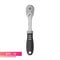 Ratchet wrench with handle. Realistic design. On a white background. Tools for a car mechanic. Flat vector illustration.