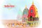 Rath Yatra Lord Jagannath festival Holiday background celebrated in Odisha, India