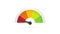 Rating customer satisfaction meter. Different emotions art design from red to green. Abstract concept graphic element of