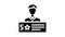 rating customer testimonial glyph icon animation