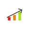 Rating.Finacial Chart. Business Graph in flat design