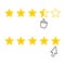 Rating, ranking icon with cursor