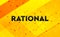 Rational abstract digital banner yellow background