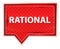 Rational misty rose pink banner button