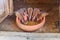 Rats drinking water in Karni Mata Temple or Rats Temple. Deshnok. Rajasthan. India