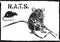 Rats, rat with gun - freehand drawing, vector