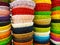 Rattan Baskets - Colorful