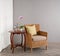 Rattan chair in lounge setting