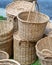 Rattan handicraft handmade from a natural product. Eco friendly and sustainable concept