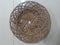 Rattan plate.  Regional handicrafts.  Indonesian local community creativity.