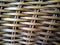 Rattan woven pattern on chairs