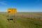 Rattlesnake Warning Sign in the Prairie of Canada