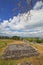 Ratu Boko Ancient Palace Stairway at Noon Time