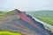 Raudholar red hills in Vesturdalur valley, Northern Iceland