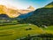 Rauma river valley near Soggebru camping, Norway.